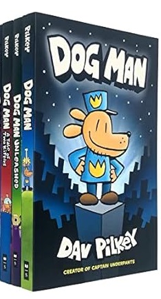 Dog Man Boxed Set (Book 1,2,3) by Dav Pilkey