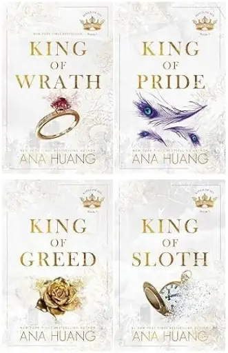 Ana Huang King of Sin Series 4 Books Collection Set (King of Wrath, King of Pride, King of Greed, King of Sloth)