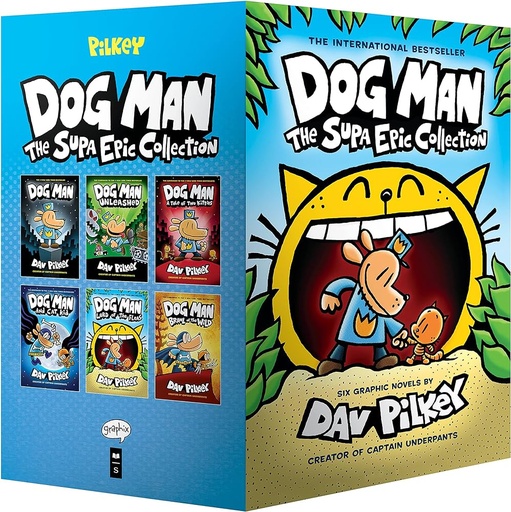 Dog Man 1-6: The Supa Epic Collection: From the Creator of Captain Underpants: Dog Man / Dog Man Unleashed / Dog Man A Tale of Two Kitties / Dog Man .... Lord of the Fleas / Dog Man Brawl of the Wild