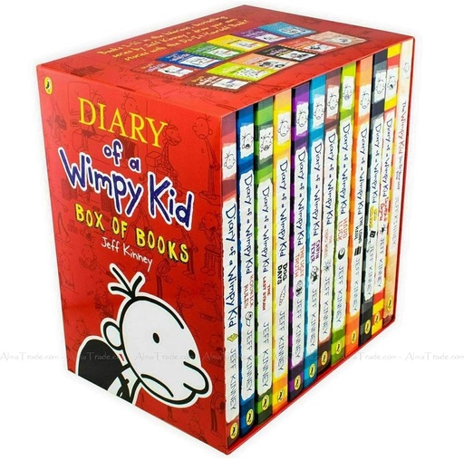 Diary Of A Wimpy Kid Box Set [12 Books] Complete Series by Jeff Kinney